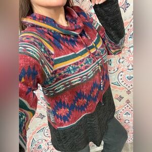 Viamor L Multicolor Patterned Women's Sweater